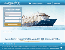 Tablet Screenshot of deine-schiffe.com